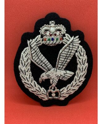 Air-Corps-Wire-Embroidered-silver-Bullion-Blazer-Badge-–-British-Army-Military