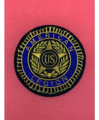 American-Legion-Blazer-Badge-USA-Military-Hand-Embroidered-Bullion-Wire-Blazer-Badge