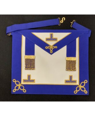 Imitation-Leather-Masonic-Craft-Provincial-Undress-Apron-&-Gold-Levels-Regalia