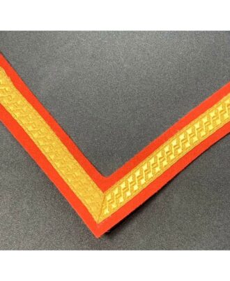 Lance-Corporal-Chevron,-1-Bar-Rank-Badge,-Mess-Dress,-Army,-Gold-on-Red