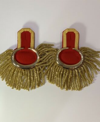MARCHING-BAND-GOLD-MOON-SHOULDER-EPAULETTES-HEAVY-GOLD-SPIRAL-FRINGE-RED-GOLD