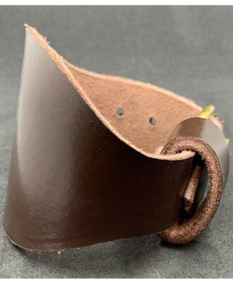 Military-Rank-Wrist-Strap-Made-With-Real-Leather-For-Rank-Badges-Brown-Leather