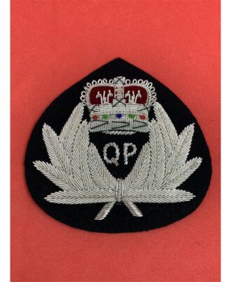 Queensland-Police-Commissioner-Cap-Badge-Australian-Police-Embroidered-Cap-Badge
